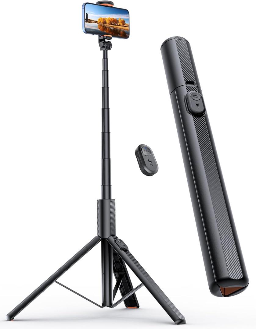 ANXRE 71" Phone Tripod, NT79 Extendable Selfie Stick with 1/4" Camera Mount for Cell PhoneCamera, Phone Tripod Stand Holder with Remote Compatible with iPhone Android, Camera