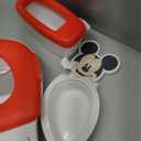 Bright Starts Disney Junior Mickey Mouse My Size Potty Training Toilet, Toddler Potty Chair with Flushing & Cheering Sounds, Removable Seat with Splash Guard & Handles, Ages 18+ Months, Up to 50 lbs