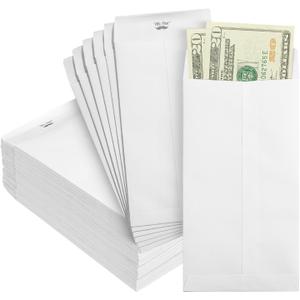 Mr. Pen- Money Envelopes for Cash, 6.5" x 3.5", 100 Pack, Kraft Paper, Self-Adhesive Bulk Cash Envelopes for Budgeting, Money and Coin Saving, Check, Budget, Small Item Organizing