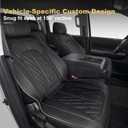 TTX for Toyota Tundra 2022 2023 2024 2025 2026 CrewMax Double Cab SR5 SR Limited Platinum 1794 Edition TRD Pro Capstone Seat Covers with Breathable Leather(Black, 5 Seats)