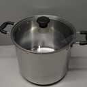 T-fal Specialty Stainless Steel Stockpot 12 Quart Oven Safe 350F Pots and Pans, Cookware Silver