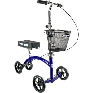 KneeRover Deluxe KneeCycle Steerable Knee Walker Knee Scooter for Adults for Foot Surgery, Broken Ankle, Foot Injuries - Foldable Knee Rover Scooter for Broken Foot Injured Leg Crutch Alternative Blue