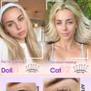 8-10MM Short Lash Clusters Kit Natural Cluster Eyelash Extensions CC Curly Wispy Lash Extension Kit DIY Ultra-Thin Cotton Band Individual Lashes Kit with Lash Bond and Seal for Clean Beauty/No Makeup