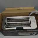 Mueller UltraToast Full Stainless Steel Toaster 4 Slice, Long Extra-Wide Slots for Bagels and Waffles, 6 Browning Levels, LED Display, Cancel/Defrost/Reheat Functions & Removable Tray, Kitchen Gadgets