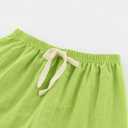Children's Cotton Linen Shorts for Summer, Beach Vacation Shorts for Baby Boys & Girls, Colorful Linen Pants