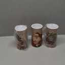 Retisee 3 Pcs Vintage Christmas Flameless Candles Retro Christmas Battery Operated LED Candles with Remote Vintage Nostalgic Xmas Decor for Holiday Dining Table Bedroom Living Room Party Supplies