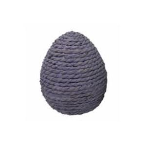 HH 5IN WOVEN RESIN EGG DECOR LAVANDA