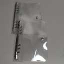 2 Pack A5 Transparent Soft PVC 6-Hole Binder Notebook Covers With Snap Button Closure - Refillable, Round Ring, For Cover Protection (Paper Not Included)