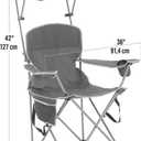 Quik Shade Max Shade High and Wide Folding Camp Tilt UV Sun Protection Canopy Chair