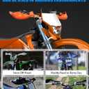 JFG RACING Dirt Bike Hand Guards,7/8" and 1 1/8" Handlebar Motorcycle Handguards Accessories Universal for EXC-F XC-W SX SX-F 125 250 300 350 450 Dirtbike Ebike ATV Pit Bike Motocross Enduro-Orange