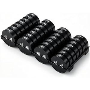 XL Monthly Pill Organizer 2 Times A Day, AM/PM One Month Pill Box 28 Day,Daily Pill Case Large 4 Week Big Compartments for Pills Vitamin Fish Oil Supplements (Black)