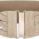 GRACE KARIN Women's Elastic Wide Belts Vintage Stretchy Belt Retro Fashion Cinch Belts for Dresses (XXX-Large)