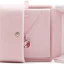 Oirlv Pink Velvet Jewelry Packaging Box Pendant Earrings Display Storage Case Pendant Gift Box