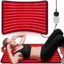 Red Light Therapy Mat for Body, 39 x 24Large Near Infrared Light Therapy with Timer, 660nm 850nm Home Red Light Therapy Blanket for Back Belly Shoulder Muscle Joint (with Storage Bag)