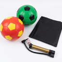 Realspring 6 Pcs Soccer Balls Bulk Official Size 3 4 5 with Pump Needle Storage Bag Soccer Balls for Youth Outdoor Training Practice Game Sport Gift Back to School (Classic)