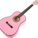 Music Alley MA-34-PNK Acoustic Beginner Guitar Pack, Pink