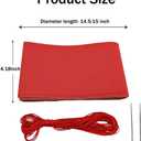Steering Wheel Cover，Steering Wheel Wrap，Steering Wheel Covers, Wear-Resistant, Sweat-Absorbing, Anti-Slip and Dustproof Fits Most Sedans, SUVs, Trucks, and Vans (Red, Hole)
