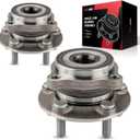 Torchbeam Pair 513303 Front Wheel Hub Bearing Assembly for 2009-2014 Subaru Forester, 2008-2014 Subaru Impreza, 2013-2014 Subaru XV Crosstrek Wheel Bearing 5 Lugs