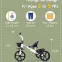 KRIDDO Kids Tricycles for 2-4 Year Olds, Toddler Trike Gift for 24 Months to 4 Years, White