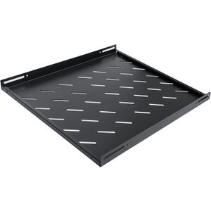 RIVECO Server Rack Shelf Vented Rack Mount Cantilever Tray for 19" Network Equipment Rack & Cabinet Black