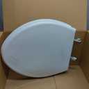 BEMIS 1000CPT Paramont Heavy Duty OVERSIZED Closed Front Toilet Seat with 1,000 lb Weight limit will Never Loosen & Reduce Call-backs, ROUND/ELONGATED, Plastic, White