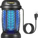 Bug Zapper Outdoor, Mosquito Zapper, Fly Zapper, Insect Zapper Electric Fly Traps for 1/2 Acre, Indoor Outdoor Use with 3 Prong Plug-in,4200V, ABS Plastic Outer, Black