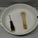 SENSARTE Nonstick Ceramic Frying Pan Skillet with Lid, 12.5 Inch Omelet Pan, Healthy Non Toxic Chefs Pan, Induction Compatible Egg Pan with Heat Resistant Handle, Free of Intentionally Added PFAS/PTFE