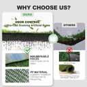 HQ4US Dog Grass Pad with Tray Odor Control Grass Pee Pad for Dog Litter Box