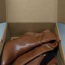 Rilista Womens Knee High Boots Sexy Pointed Toe Stiletto Heel Boot Leather Zipper Dress Shoes
Size 9.5