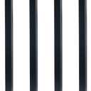 QLLY 30 inch Adjustable Metal Furniture Legs, Square Office Table Desk Leg, Set of 4 (Black)