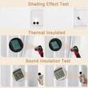 LIMON HOME White Blackout Curtains 72 inches Long for Living Room Bedroom, Soundproof Window Treatment Black Out Drapes for Hall Room, Set of 2 Panels