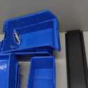 Akro-Mils 30210 AkroBins Plastic Storage Bins, Space-Saving Stackable Bins for Garage, Pantry, Craft Organization, 5" x 4" x 3", Blue, 6-Pack