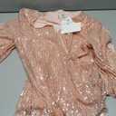 GRACE KARIN Womens Sparkly Sequin Tops,3/4 Sleeve Glitter Party Dressy Blouse,V-Neck Disco Evening Club Concert Shirt Size 2XL