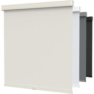 Cordless Blackout Roller Shades for Windows with Valance, Thermal Insulated UV Blocking Fabric, Cordless Window Blinds for Bedroom & Living Room, Easy Install, 34.5" W x 72" H, Beige