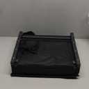 Stadium Seat with Back Support Bleacher Chair with Back and Cushion High Back Includes Shoulder Strap and Cup Holder (Black)
