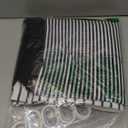 bufftieo Black and White Shower Curtain for Bathroom Boho Striped Fabric Modern Farmhouse Tassel Shower Curtain Sets - 72" x 84"