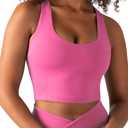 YITTY Active Sports Bra Tank, Tank Top for Women with Built-in Bra, Racerback, Removable Cups, Low-Impact Yoga and Gym (X-Small, Beach Party)