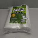 2 x Plastic Sheeting (10' x 25') Long, 3 Mil (2 Pack) - UV Protection Poly Sheeting Polyethylene Film, Heavy Duty Greenhouse Plastic Sheeting