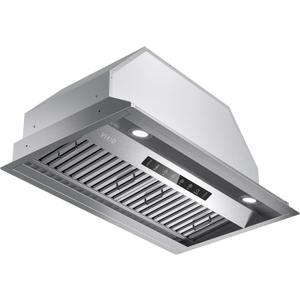 VIKIO HOME 30 Inch Range Hood Insert, 980 CFM, Dual-Intake, Gesture & Touch
Built-in Kitchen Vent Hood, 3-Speed, Ducted/Ductless, Stainless Steel, Dishwasher-Safe Removable Filters