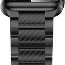 iiteeology Carbon Band Compatible with Apple Watch 49/46/45/44/42mm 42 Series 11/41/40/38mm, Women Men Light Genuine Carbon Fiber Band for iWatch Ultra 3/2/Series 11-1 (Black)