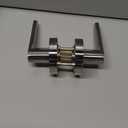 Round Heavy Duty Entry Door Lever Handle Lock With Key for Office/Front Door,Entrance Interior Exterior Door Knob Hardware,Lockable,Not Keyed Alike,Reversible for Left/Right Side,Brushed Nickel