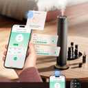 Waterless Scent Diffuser Kit Include 5x20ml Essential Oils, Essential Oil Diffuser for Home, Hotel & Office, APP&Remote Control, Quiet Operation, Pets and Kids Friendly, Max Coverage 1500 Sq Ft