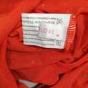 Avidlove Women Mesh Bodysuit Lingerie Mock Neck Long Sleeve Sheer Rhinestone Going Out Top Red Medium