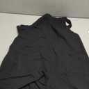 Yeokou Women's Cotton Linen Short Overalls Casual Summer Bib Shortalls with Pockets (Extra Large, Black)