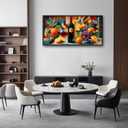 Large Wine Wall Art for Kitchen Dining Room Grapes Fruit Pictures Wall Decor Wine Bottle Canvas Print Painting Home Framed Artwork Decoration Gifts for Bedroom Office 30"x60"