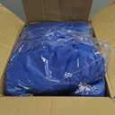 HolidayIdeas Royal Blue 8ft Rectangle Spandex Tablecloth 2 Pack Fitted Stretch Table Skirts 30x96 Inch, Ruffle Design Wrinkle-Free Polyester Table Cover for Banquets,Trade Shows, Parties, Events