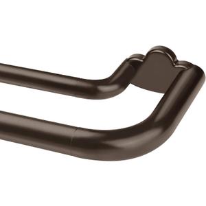 Double Curtain Rods 32 to 115 Inches, HOTOZON Blackout Double Curtain Rods for Windows 83 to 111 Inches (6.9-9.25 ft), 6/8 Inches Wrap Around Room Darkening Telescoping Drapery Rod, Bronze