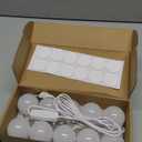 LED Vanity Lights for Mirror, Consciot Hollywood Style with 10 Dimmable Bulbs, Adjustable Color & Brightness, USB Cable, Stick on for Makeup Table Dressing Room Mirror