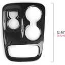 Car Gear Shift Panel Decals for 2014 2015 2016 2017 Dodge Durango Accessories Carbon Fiber Stickers