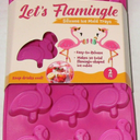 LET'S FLAMINGLE Silicone Ice Mold Trays 2 Pack Makes 30 Total ...